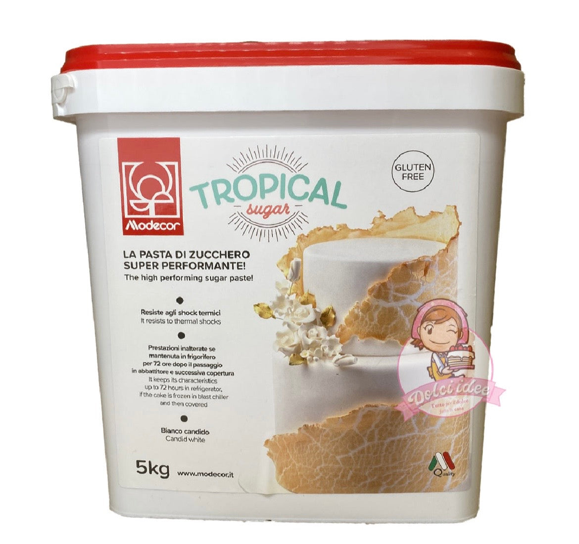 3 secchi da kg 5 pasta di zucchero Tropical Modecor