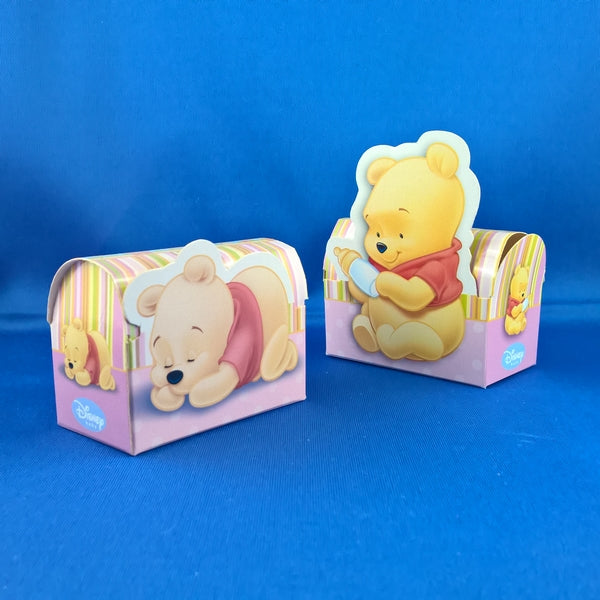 40 scatoline winnie the Pooh rosa + bauletto porta scatoline