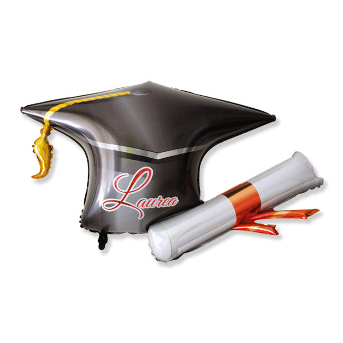 Mylar Balloon Touch and Parchment Graduation