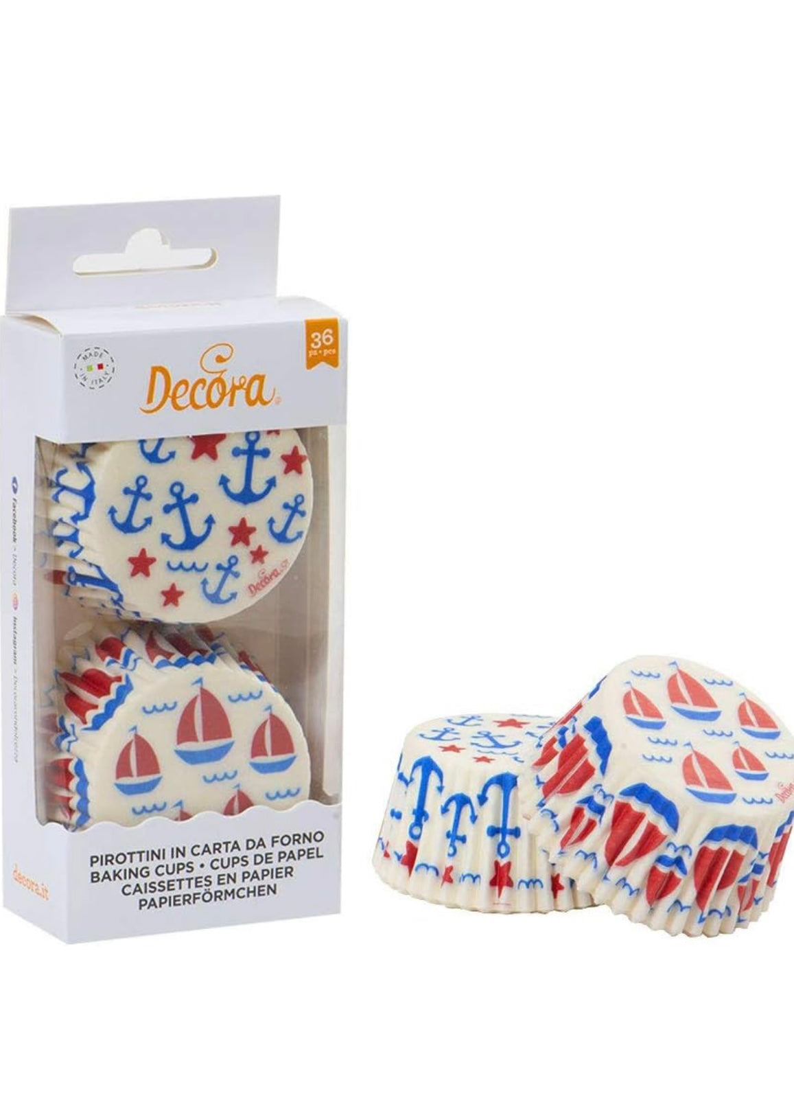 Pirottini in carta forno tema mare pz 36