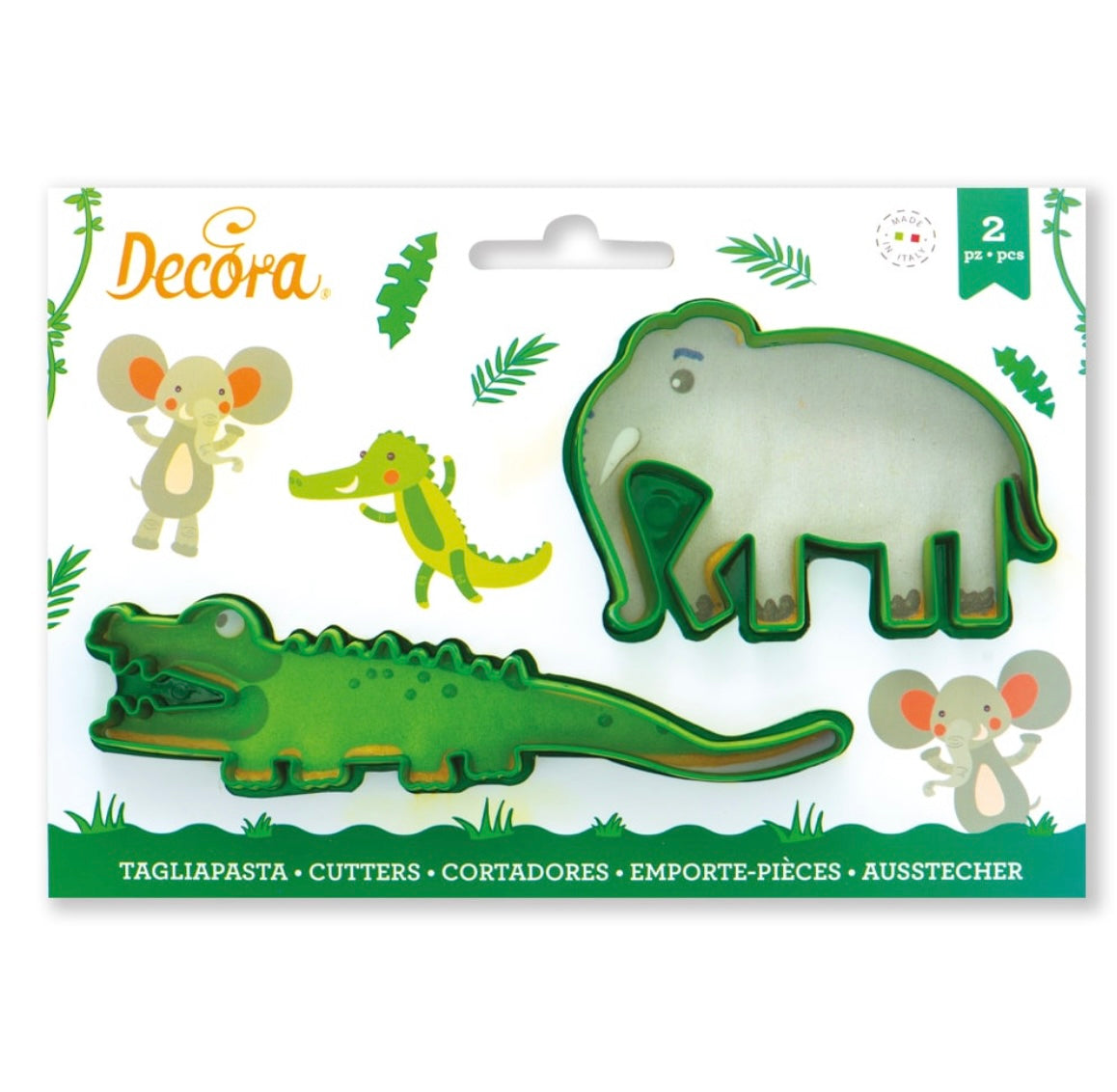 Tagliapasta coccodrillo ed elefante
