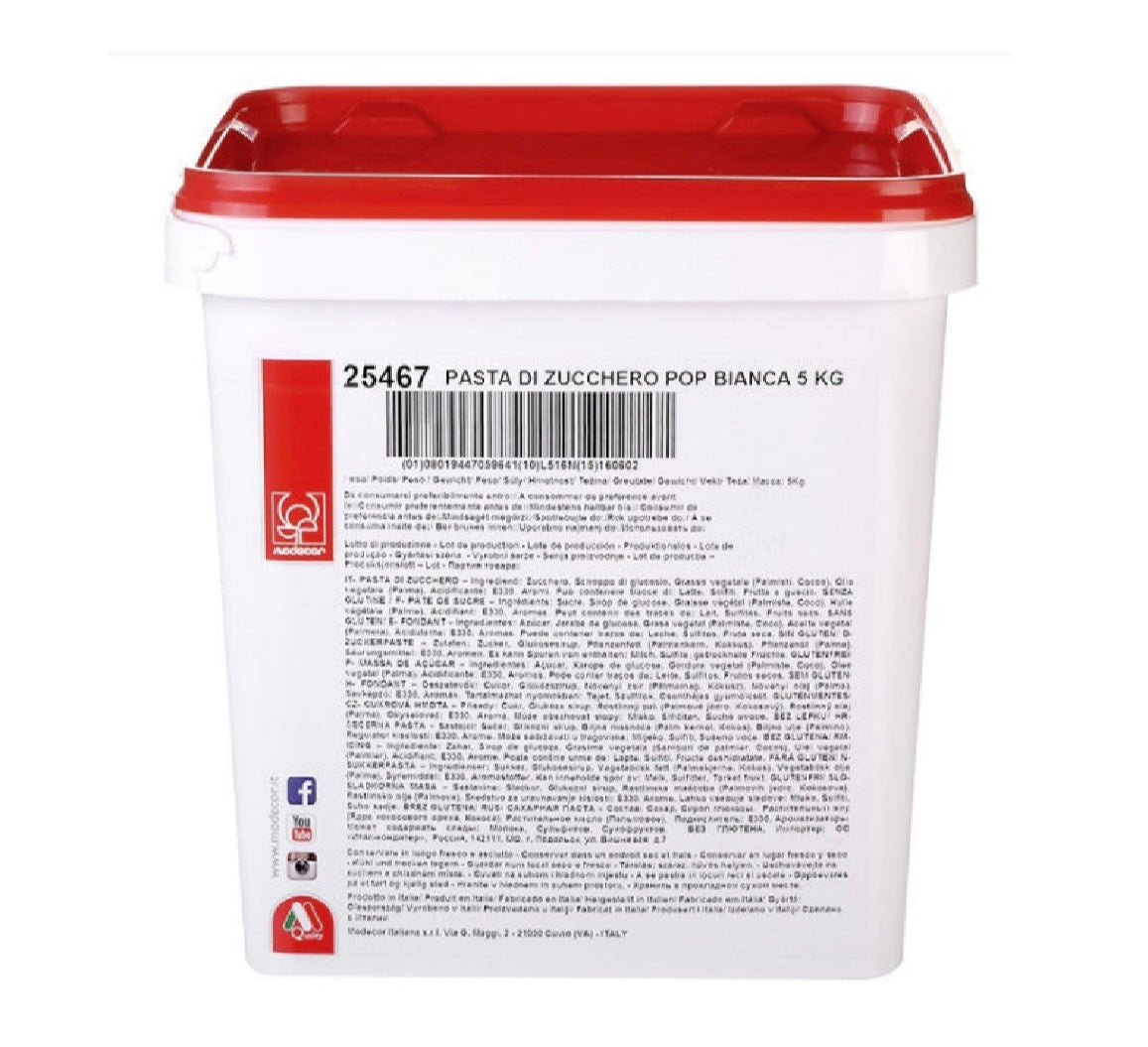 3 secchi da kg 5 pasta di zucchero pop Modecor