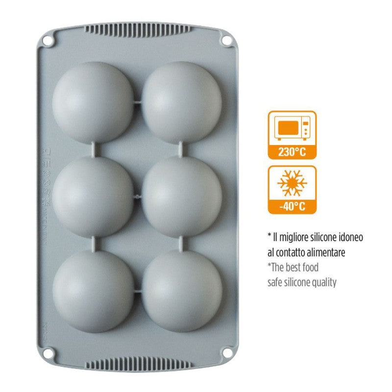 Decor flex silicone mezza sfera 7 cm