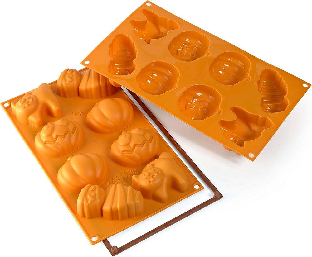 Stampo Silicone Halloween 8 Forme 70x64 H32 Mm