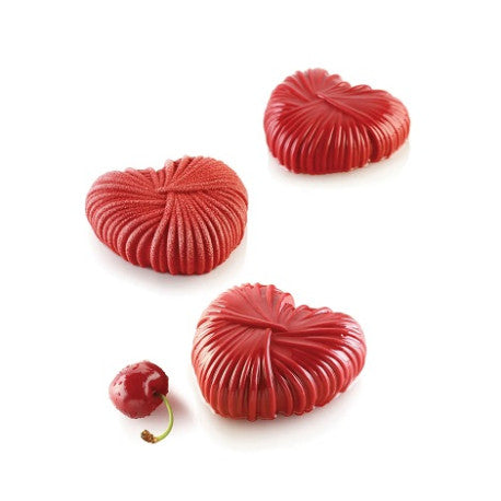 Lovely 110 Kit Stampo Silicone 6 Cuori Intrecciati 82 Mm Con Cutter