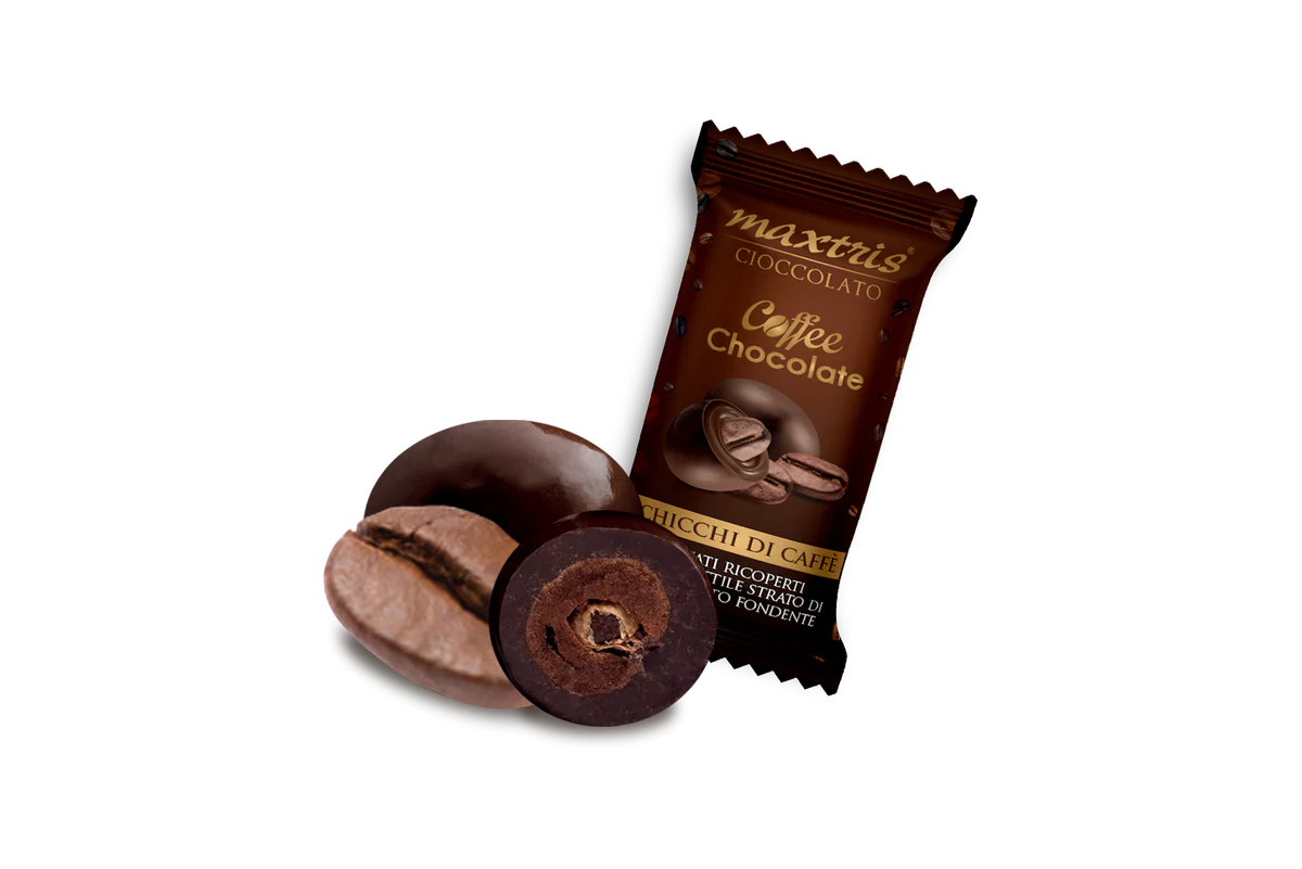 MAXTRIS CHICCHI CAFFE RICOPERTI CIOCCOLATO - BUSTA da KG 1