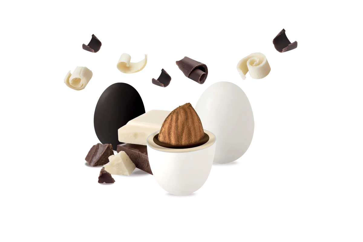 Maxtris Black and White dragees 1Kg BLACK COLOR