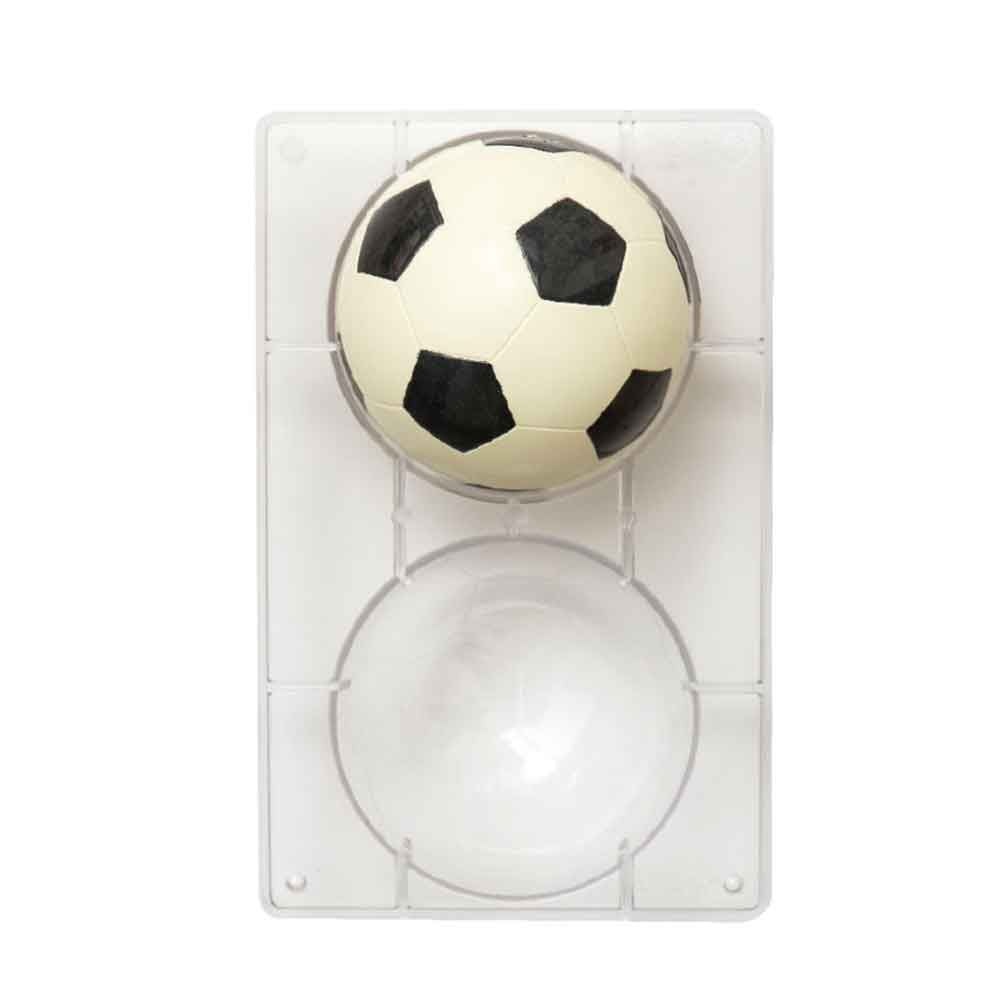 STAMPO CIOCCOLATO IN POLICARBONATO PALLONI DA CALCIO 2 CAVITA 120MM
