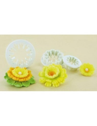3 stampi ad incisione garofano