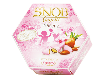 Snob Lieto Evento Bambina Crispo 500 GR confetti rosa