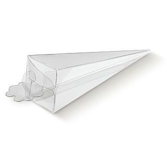 CONO TRASPARENTE IN PVC CM 15 PZ 10
