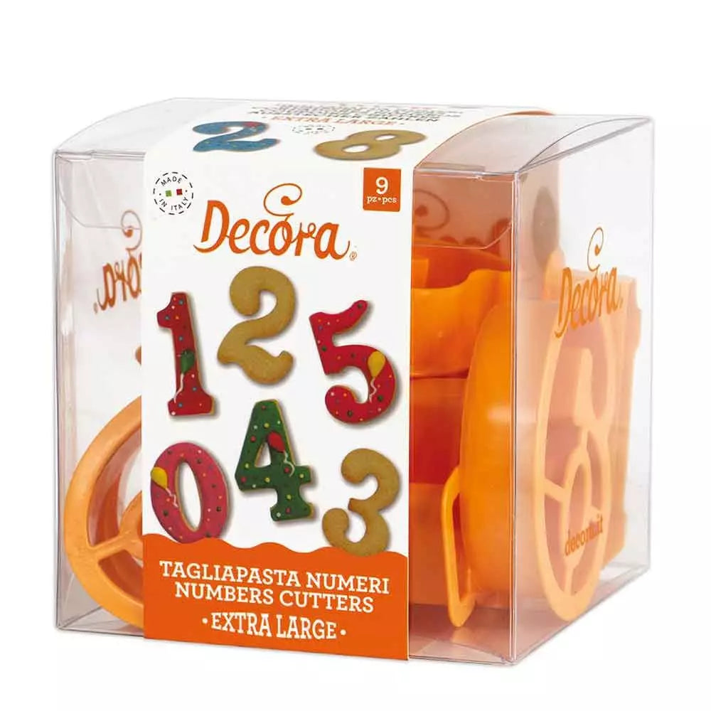 Set 9 Cutters Tagliapasta in plastica Numeri grandi
