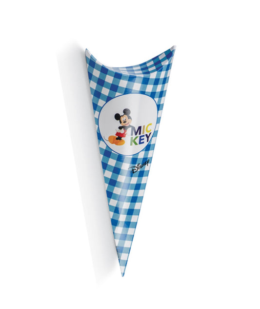 10 scatolini coni busta mickey topolino blu