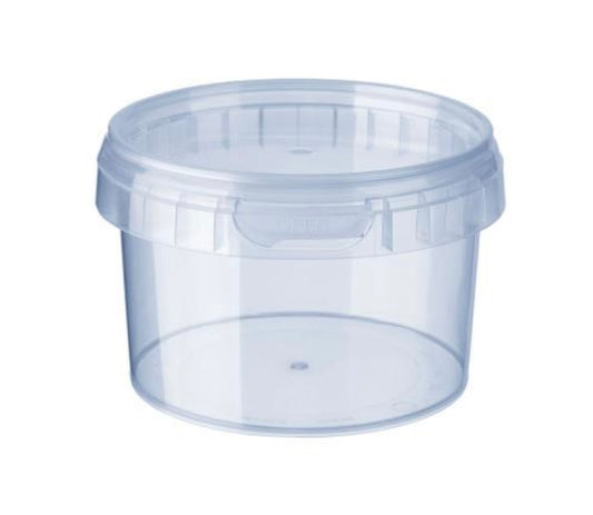 120 vasetti contenitore plastica con coperchio ml 280