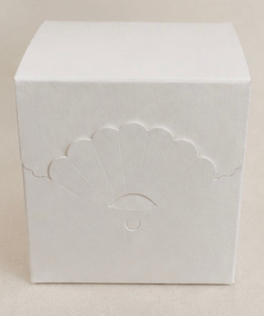 Pz 10 scatolina bianco crema    mm 80x80x80