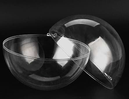 12 Sfere plastica trasparente ( varie misure )