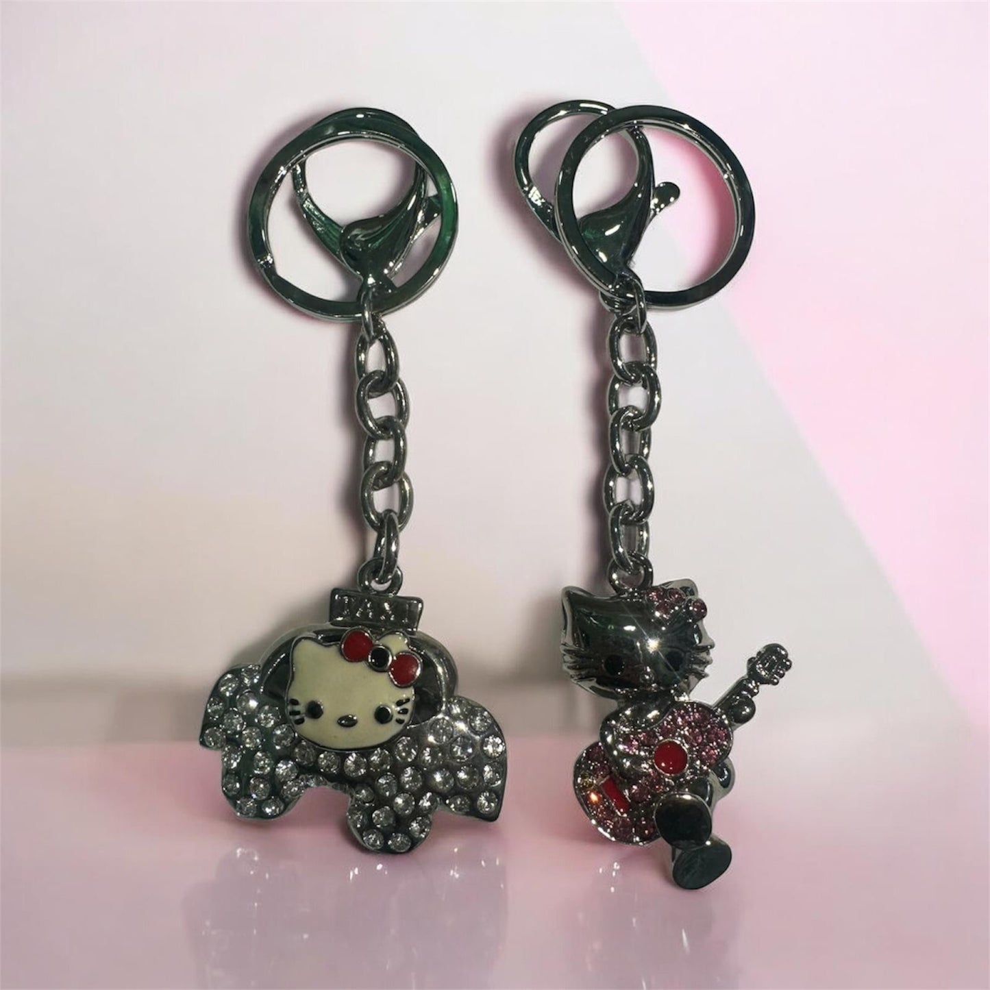2 portachiavi ass. metallo Hello Kitty