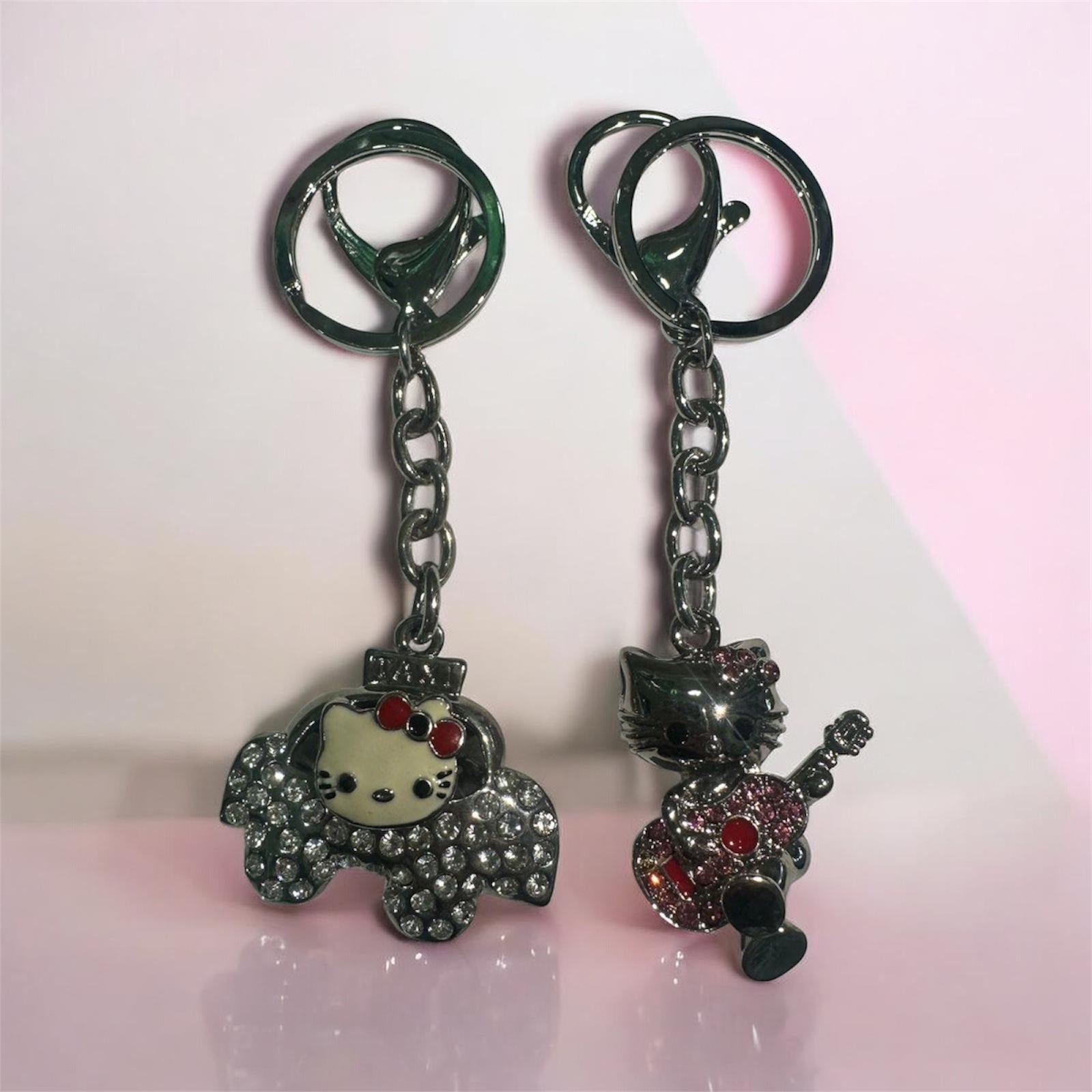 2 portachiavi ass. metallo Hello Kitty
