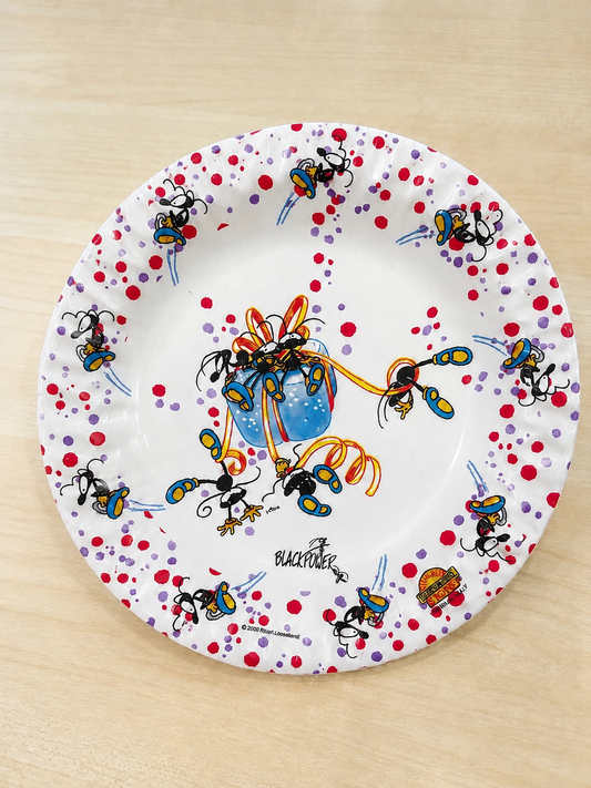 Piattino Party Decorato – Ø 18 cm (Confezione da 10 pezzi