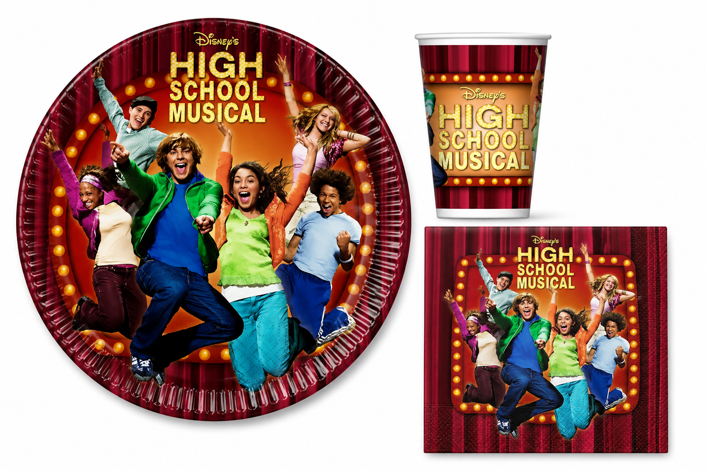 High school musical piatti/bicchieri/tovaglioli