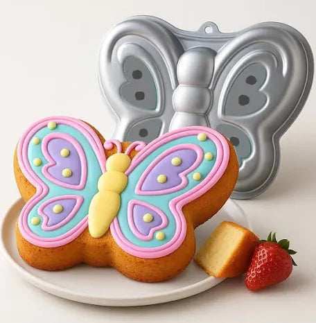 Stampi in Alluminio per Dolci – 9 Forme: carrozzina/auto/corona/stella/cup cake/girasole/farfalla/orsachiotto/biberon