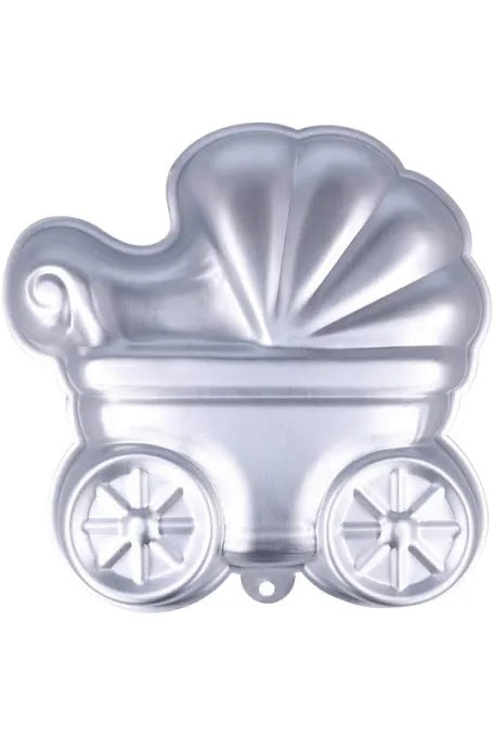 Stampi in Alluminio per Dolci – 9 Forme: carrozzina/auto/corona/stella/cup cake/girasole/farfalla/orsachiotto/biberon