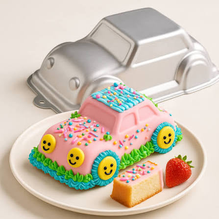 Stampi in Alluminio per Dolci – 9 Forme: carrozzina/auto/corona/stella/cup cake/girasole/farfalla/orsachiotto/biberon