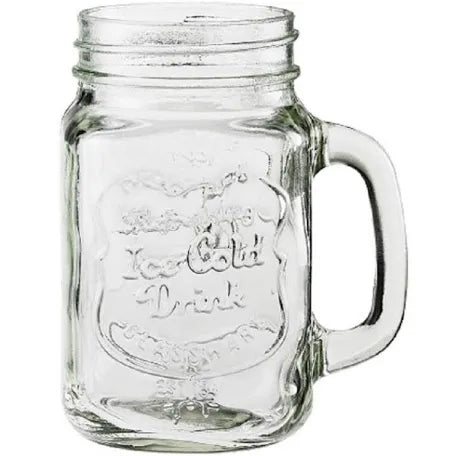 12 Jar in Vetro 450 ml con Tappi Colorati – Set da 12