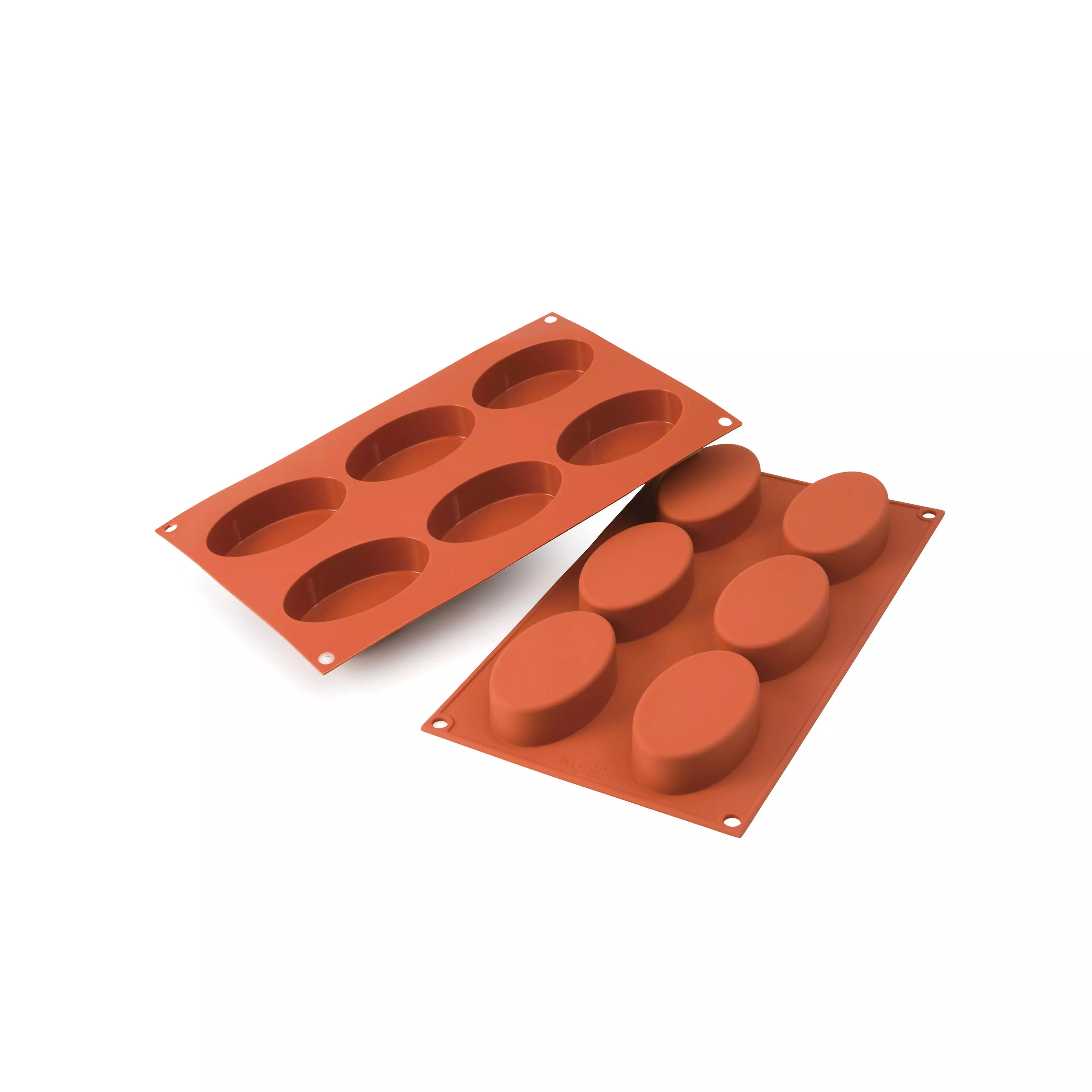 Stampo in silicone n.6 ovals 88 x 53 h 24 mm