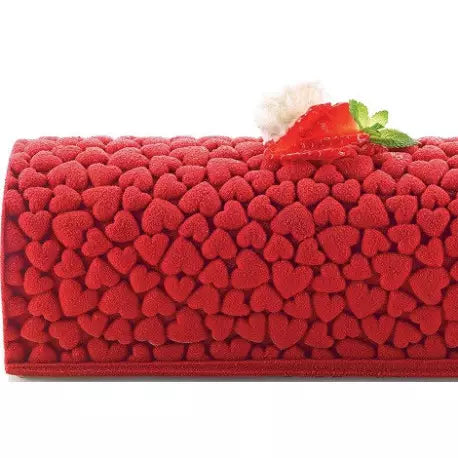 Texture Love Silikomart – Tappetino Decorativo In Silicone Per Decori Cuori, 25×18,5×H0,6 Cm
