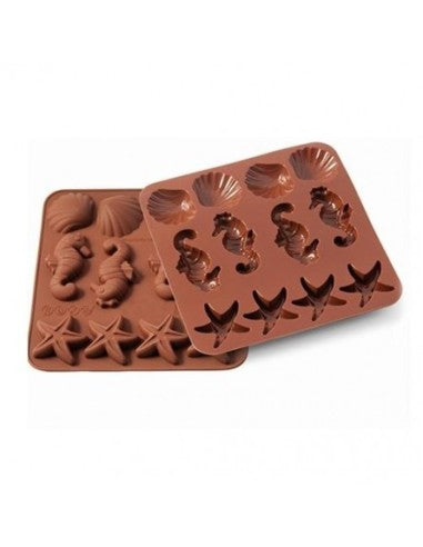 Choco STAMPO IN SILICONE SOGGETTI MARINI 12 CAVITA'