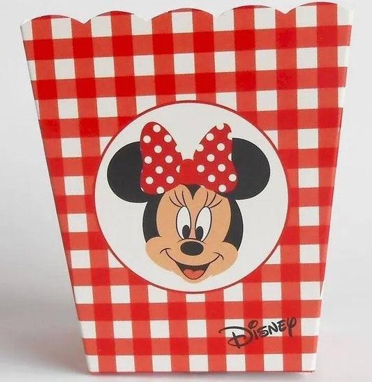 10 Vaso pirottino rosso Minnie cm 7x7x11