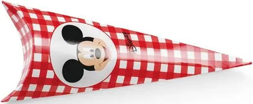 10 scatolini coni mickey topolino rosso
