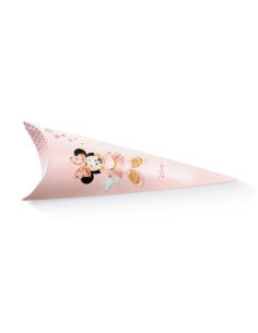 10 scatoline cono Minnie rosa ballerina