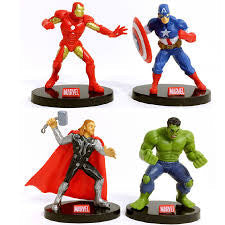 Set 4 Statuette Marvel Avengers