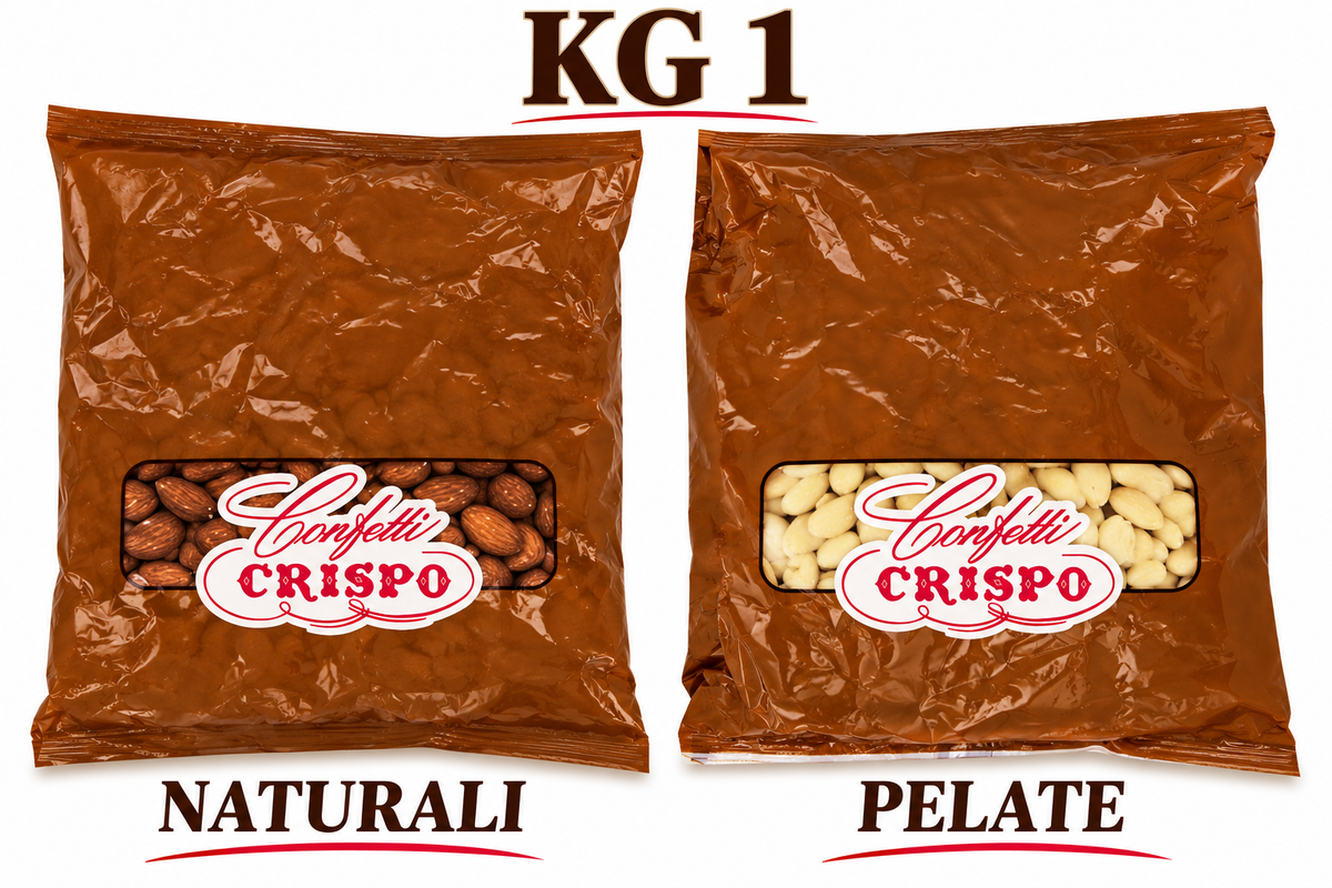 Mandorle naturali e Pelate Crispo kg 1